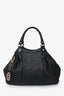 Gucci Black Leather GG Embossed 'Guccissima' Shoulder Bag