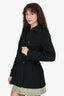 Burberry Black Double Breasted Belted Coat Size 6