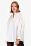 Simone Rocha White Cotton Collared Oversized Tunic Top Size UK 8