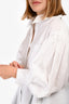 Simone Rocha White Cotton Collared Oversized Tunic Top Size UK 8