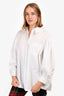 Simone Rocha White Cotton Collared Oversized Tunic Top Size UK 8