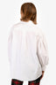 Simone Rocha White Cotton Collared Oversized Tunic Top Size UK 8