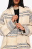 Isabel Marant Etoile Cream/Blue Oversized Sweater Jacket Size 34