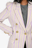 Smythe Purple/Grey Double Breasted Blazer Size 8