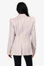 Smythe Purple/Grey Double Breasted Blazer Size 8