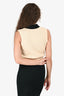 Sandro Cream/Black Knit Colourblock Vest Size 0
