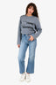 Citizens of Humanity Blue Denim Wide Leg Cropped 'Annina' Jeans Size  24
