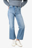 Citizens of Humanity Blue Denim Wide Leg Cropped 'Annina' Jeans Size  24