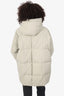 Jil Sander Light Green Oversized Padded Down Jacket Size 34