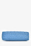 Loro Piana Blue Ostrich Leather L19 Top Handle Bag