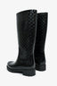 Louis Vuitton Black Rubber Monogram Rain Boots Size 38