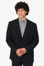 Prada Black Wool Blend Suit Jacket Size 58R Mens