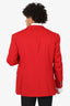 Prada Red Wool Blazer Size 58R Mens