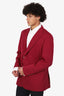 Prada Burgundy Blazer Size 58R Mens