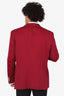 Prada Burgundy Blazer Size 58R Mens