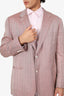 Brioni Pink Striped Blazer Size 58 Mens