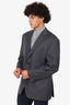 Canali Grey Single Breasted Blazer Mens Estimated Size XL
