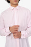 Prada Pink/Blue Cotton Shirt Size 44 Mens