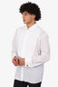 Canali White Cotton Tuxedo Shirt Size 46