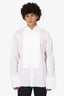 Tom Ford White Pleated Tuxedo Shirt Size 45 Mens