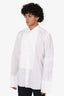 Tom Ford White Pleated Tuxedo Shirt Size 45 Mens