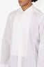 Tom Ford White Pleated Tuxedo Shirt Size 45 Mens