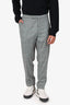 Tom Ford Grey Checked Suit Pants Size 58R Mens