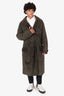 Tom Ford Green Suede/Shearling Coat Size 58 Mens
