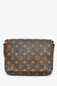 Louis Vuitton 1999 Brown Canvas Monogram Shoulder Bag