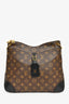 Louis Vuitton Brown/Black Canvas Monogram 'Odeon' MM Crossbody Messenger Bag