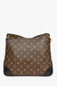 Louis Vuitton Brown/Black Canvas Monogram 'Odeon' MM Crossbody Messenger Bag