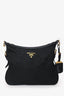 Prada Black Nylon Leather Strap Shoulder Bag