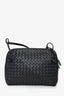 Bottega Veneta Black Intrecciato Leather Crossbody