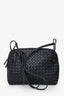 Bottega Veneta Black Intrecciato Leather Crossbody