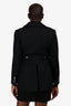 Burberry Brit Black Wool Double Breasted Short Coat Size 8 US