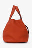 Hermès 2016 Burnt Orange Clemence Leather Picotin 18 Silver Hardware