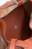 Hermès 2016 Burnt Orange Clemence Leather Picotin 18 Silver Hardware
