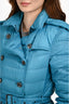 Burberry Brit Bright Blue Down Belted Jacket Size M