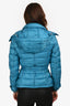 Burberry Brit Bright Blue Down Belted Jacket Size M