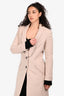 Emilio Pucci Blush-Beige Wool/Cashmere Blend Coat Size 4