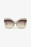 Linda Farrow Translucent 'Cat Number 2' Oversized Sunglasses