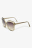 Linda Farrow Translucent 'Cat Number 2' Oversized Sunglasses