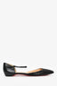 Christian Louboutin Black Spiked Pointed Flats Size 39.5