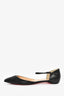 Christian Louboutin Black Spiked Pointed Flats Size 39.5