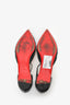 Christian Louboutin Black Spiked Pointed Flats Size 39.5