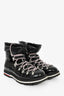 Moncler Black Patent Tied Snow 'Extra Light' Booties Size 39
