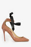 Jimmy Choo Light Pink Suede Ankle Wrap Heels Size 39