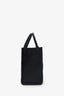 Versace Black Canvas Logo Studded La Medusa Tote Bag With Strap