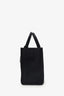 Versace Black Canvas Logo Studded La Medusa Tote Bag With Strap