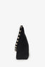 Salvatore Ferragamo Black Canvas Chain Link Shoulder Bag